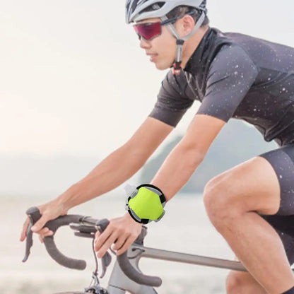 Botella de agua deportiva de silicona para correr, manos libres, plegable, a prueba de fugas